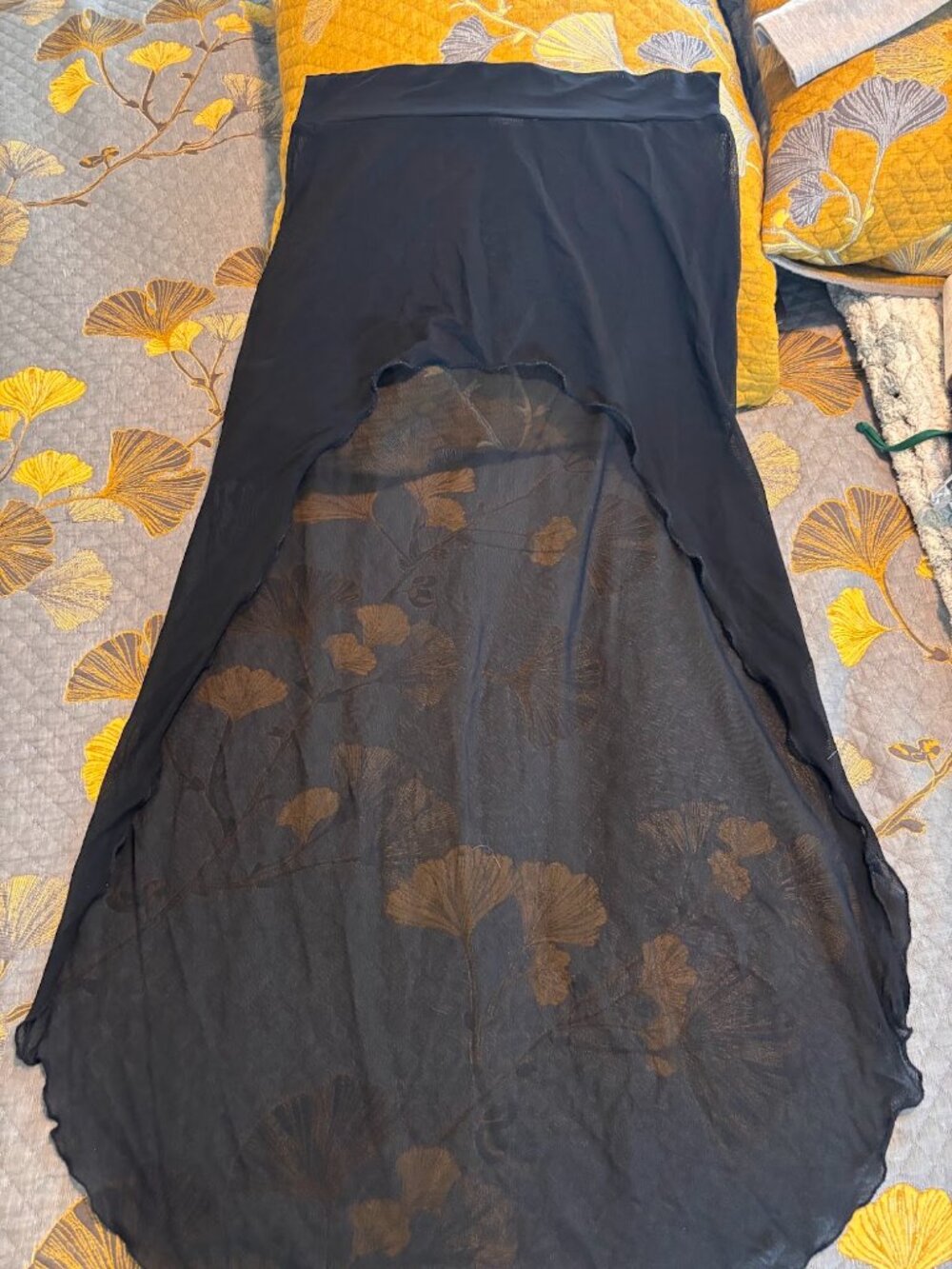 Black Sheer Skirt